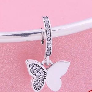 4/$25❤️alloy butterfly charm for pandora bracelet